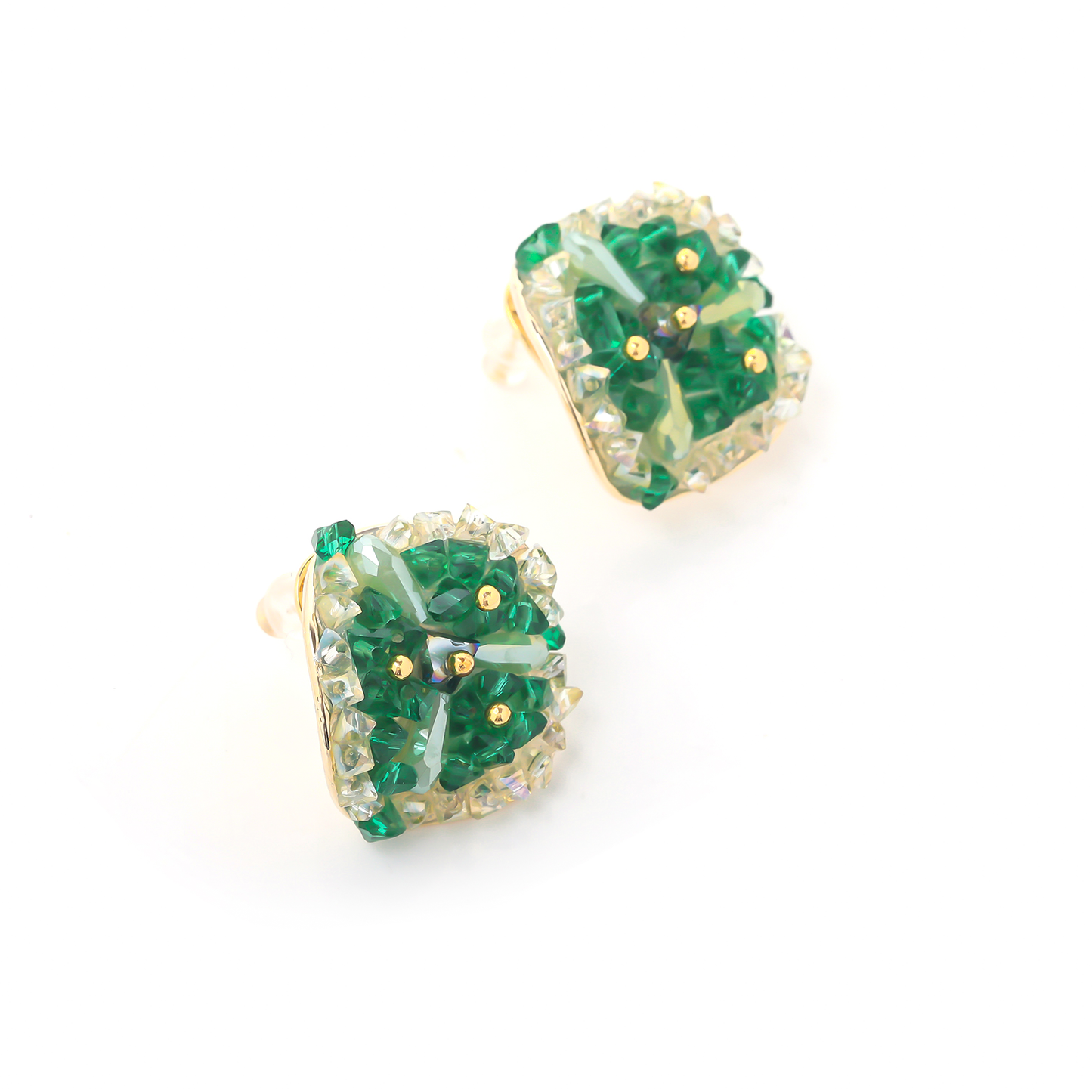 Vintage Emerald Stud Earrings