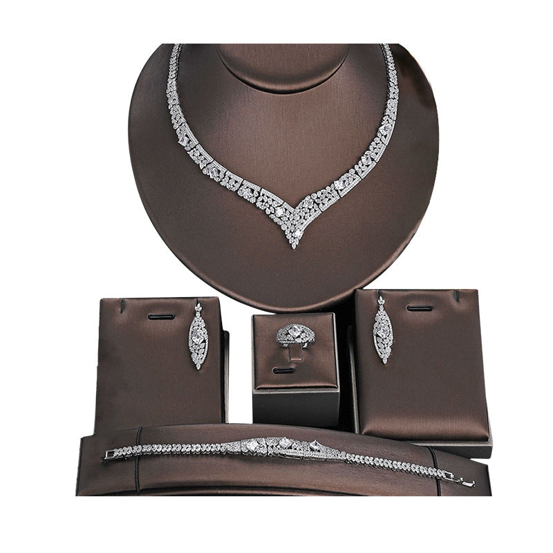 Diamond Gleam Micro-Pavé Jewelry Suite