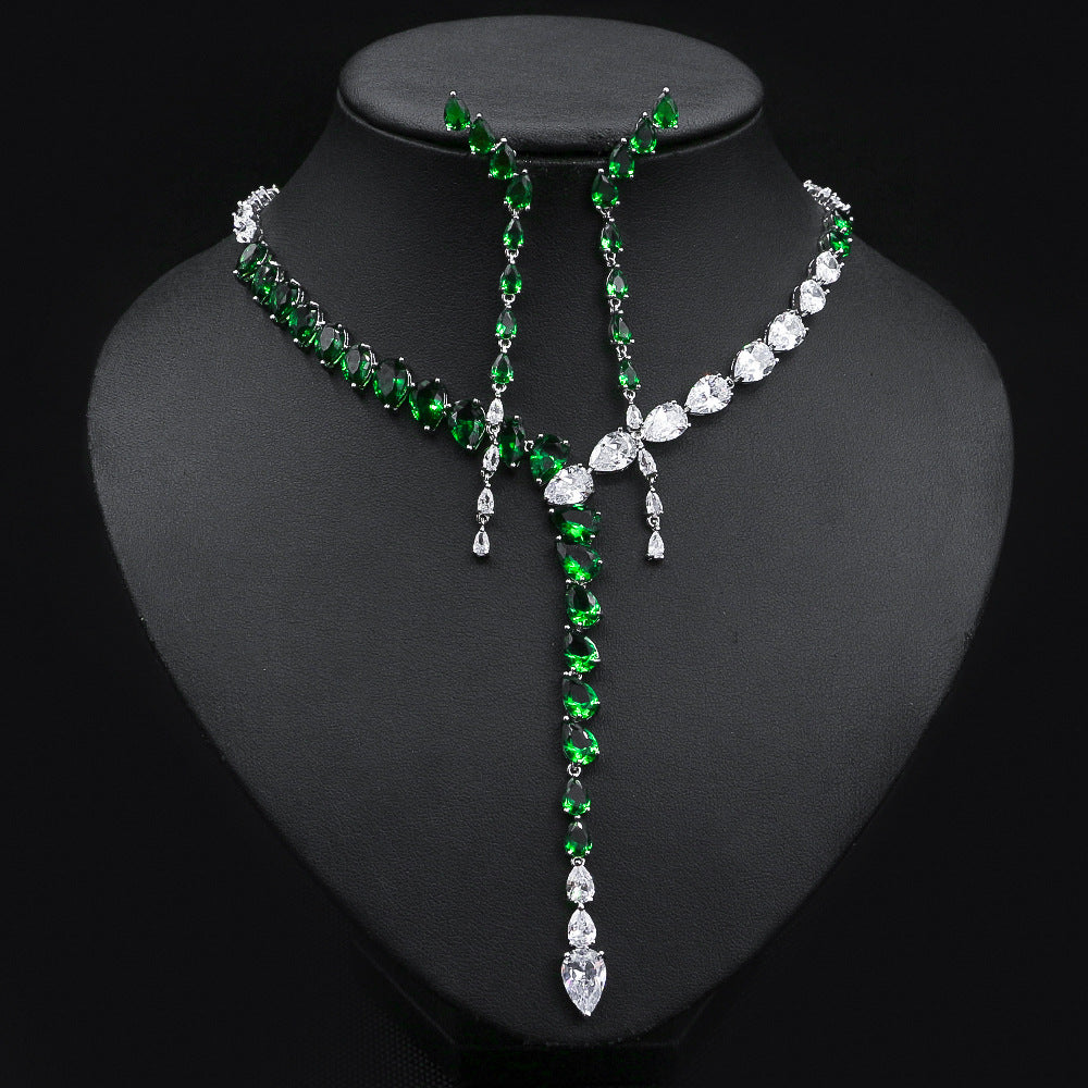 Heart Shaped Zirconia Jewelry Set