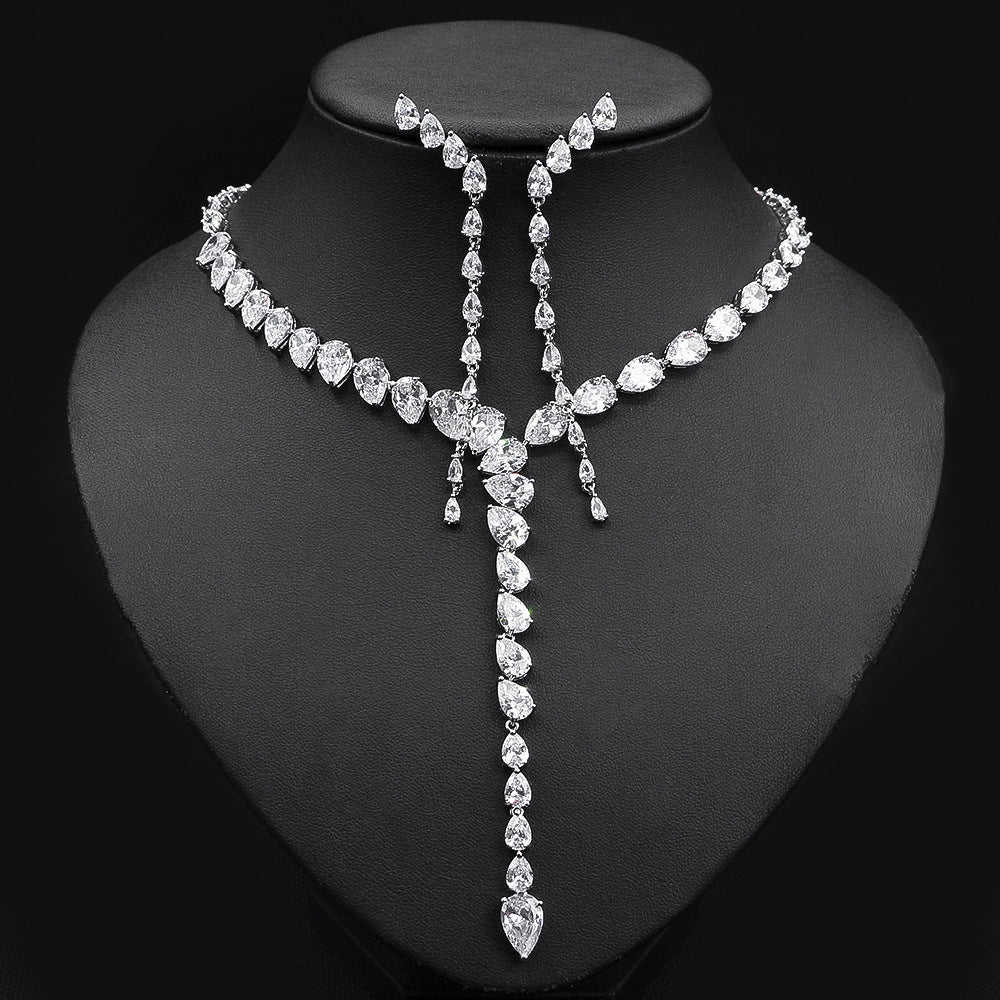 Heart Shaped Zirconia Jewelry Set