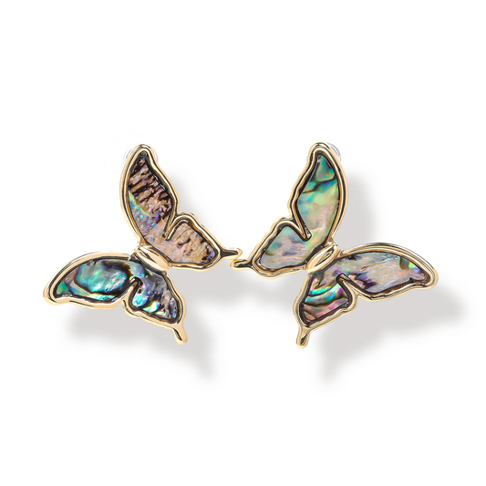 Ombre Butterfly Stud Earrings