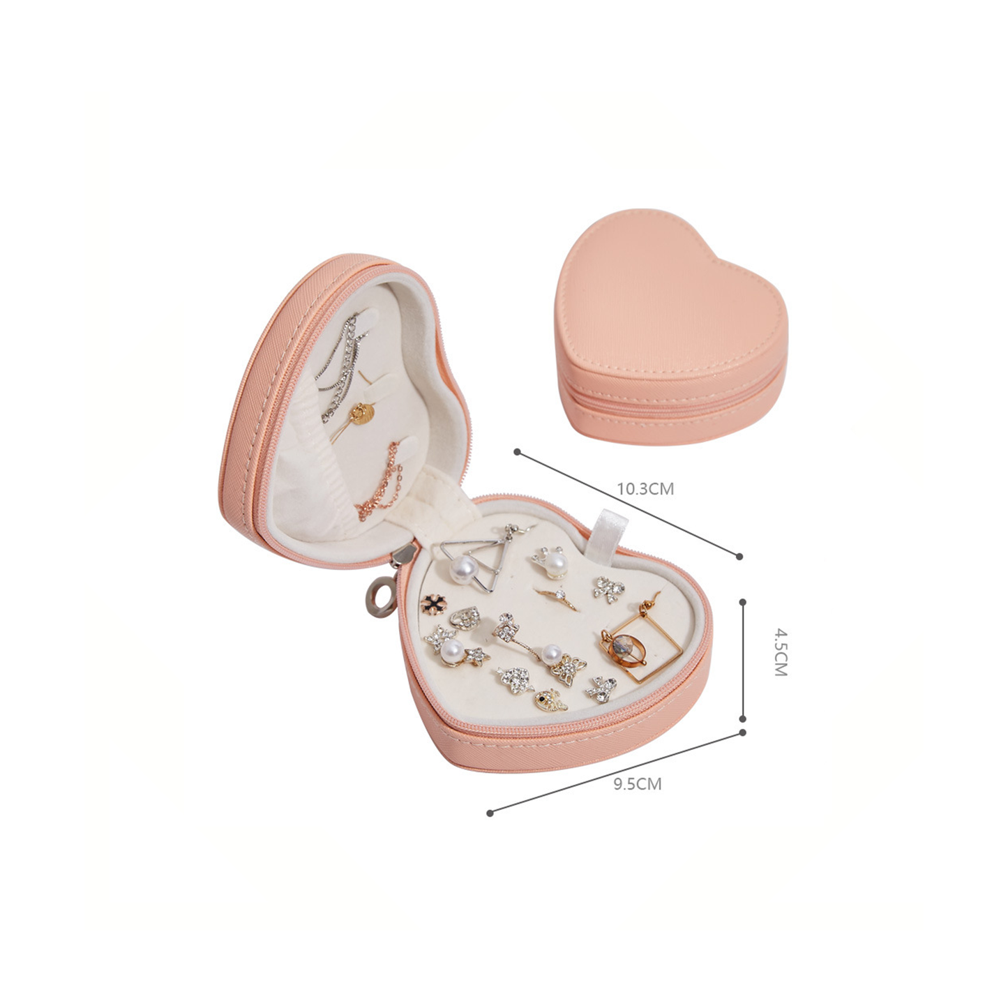 Heart-Shaped Jewelry Storage Box