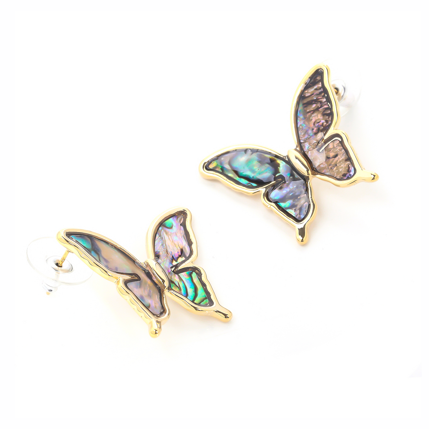 Ombre Butterfly Stud Earrings