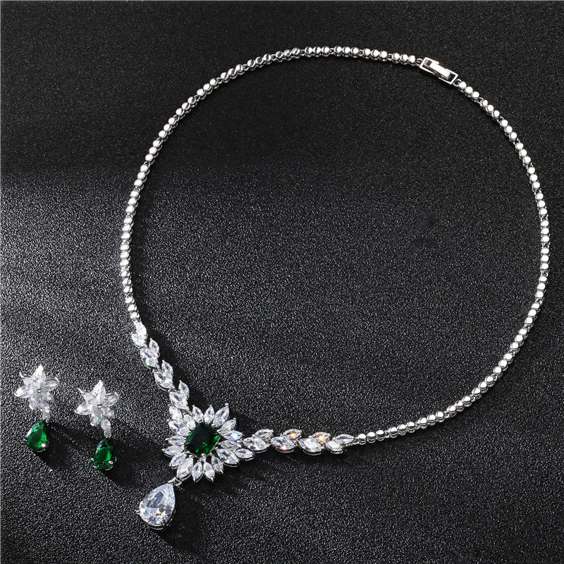 Ice Flower Zircon Jewelry Set