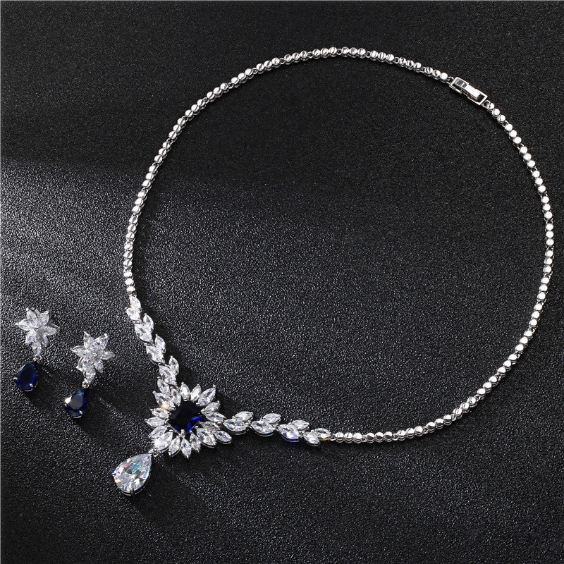 Ice Flower Zircon Jewelry Set