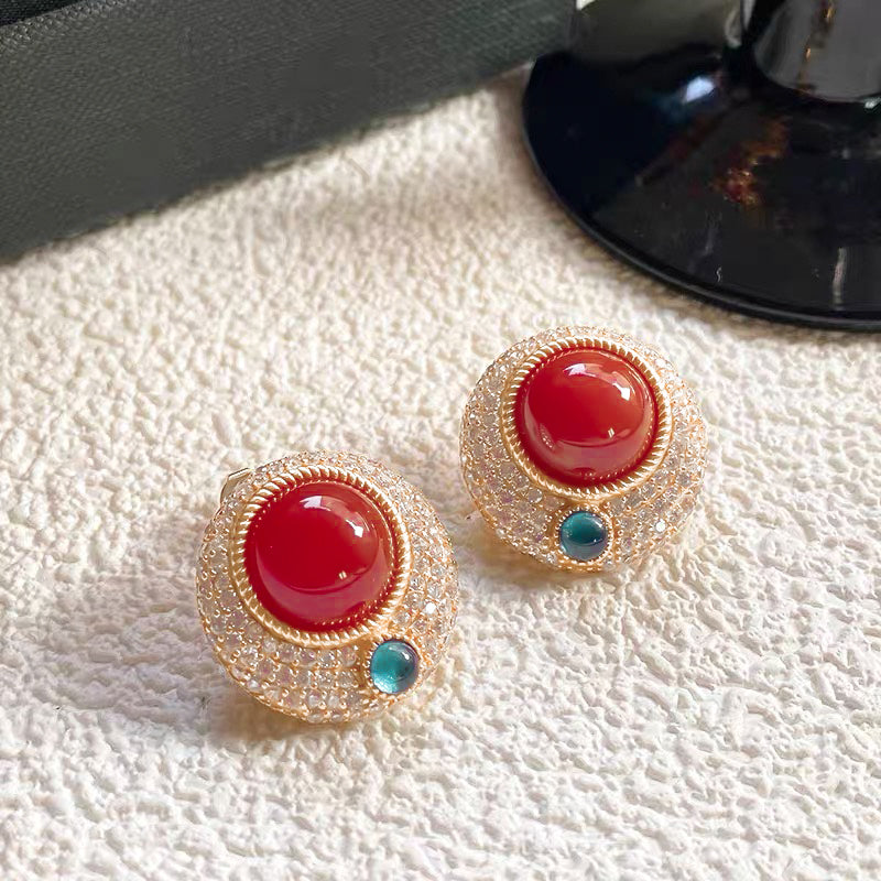 Ruby Stud Earrings