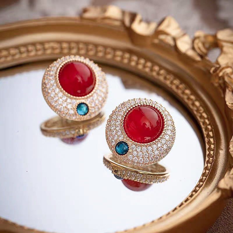 Ruby Stud Earrings