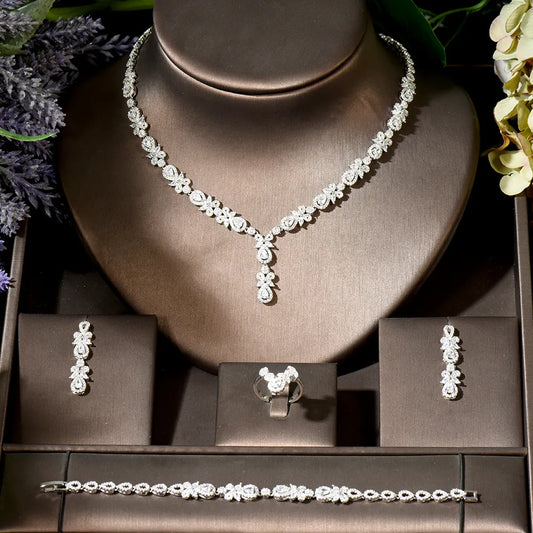 Luxury Double Layer Gemstone Jewelry Set