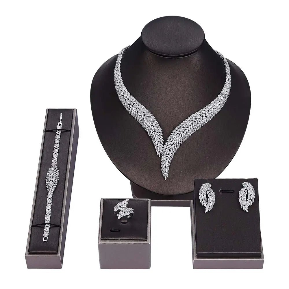 Party Shiny Zirconia Jewelry Set