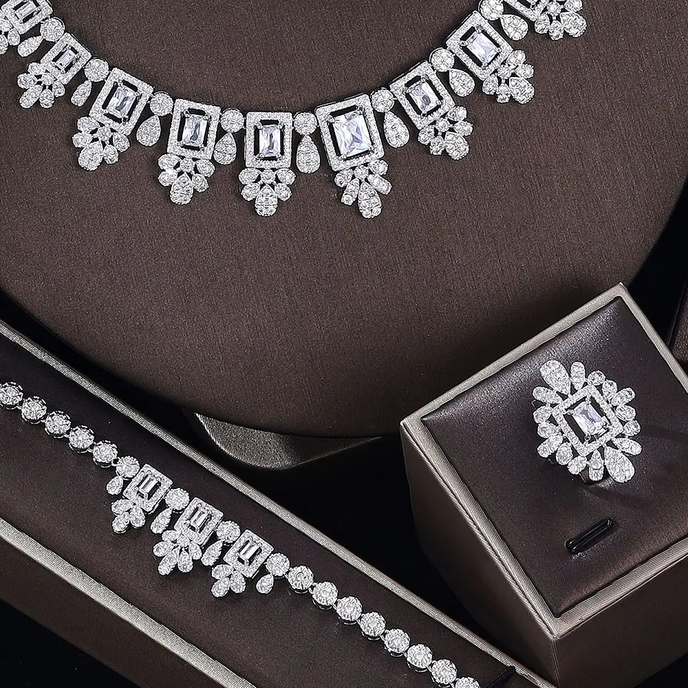 Nigeria  Bridal Zirconia Jewelry Sets