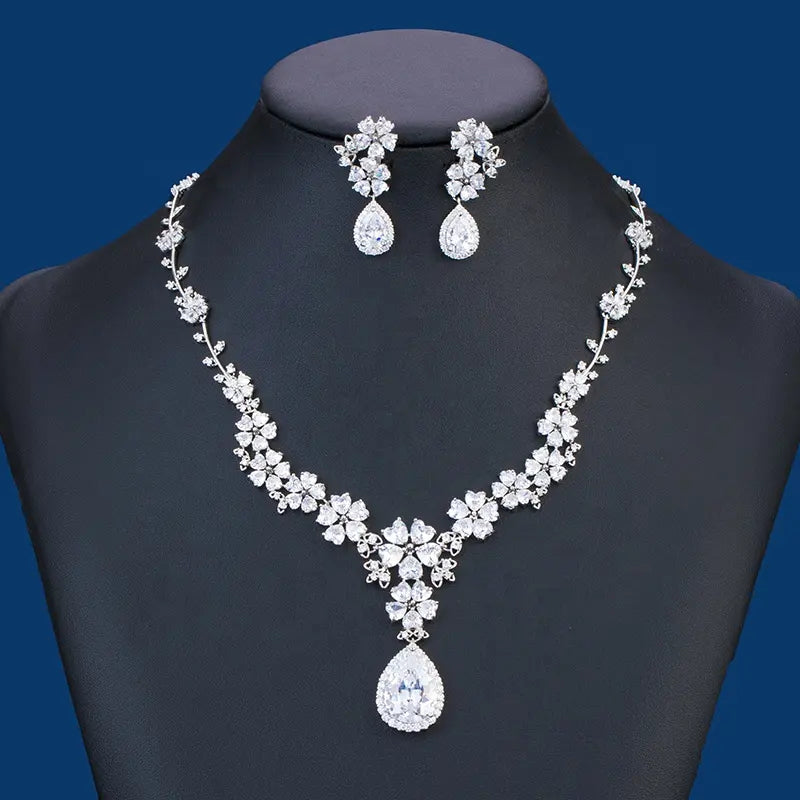 Luxury Fashion Water Drop Jewelry set