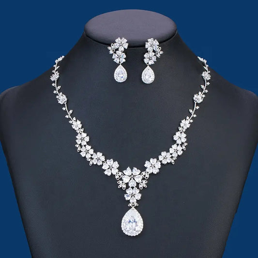 Luxury Fashion Water Drop Jewelry set