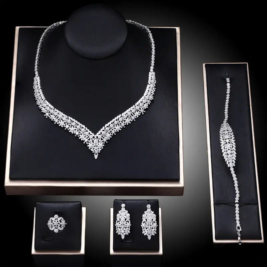 Zircon Wedding Ball Hawaiian Jewelry Set