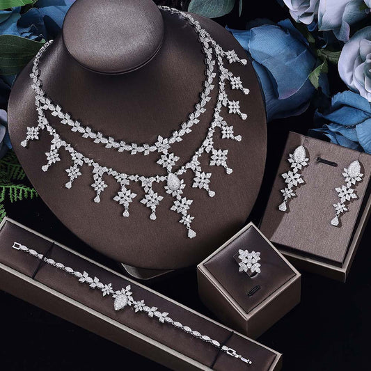 High-quality luxury 4-piece jewelry set