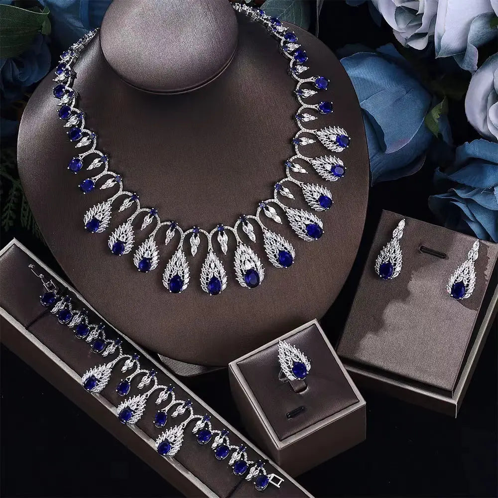 Dubai Big Water Drop Jewelry set