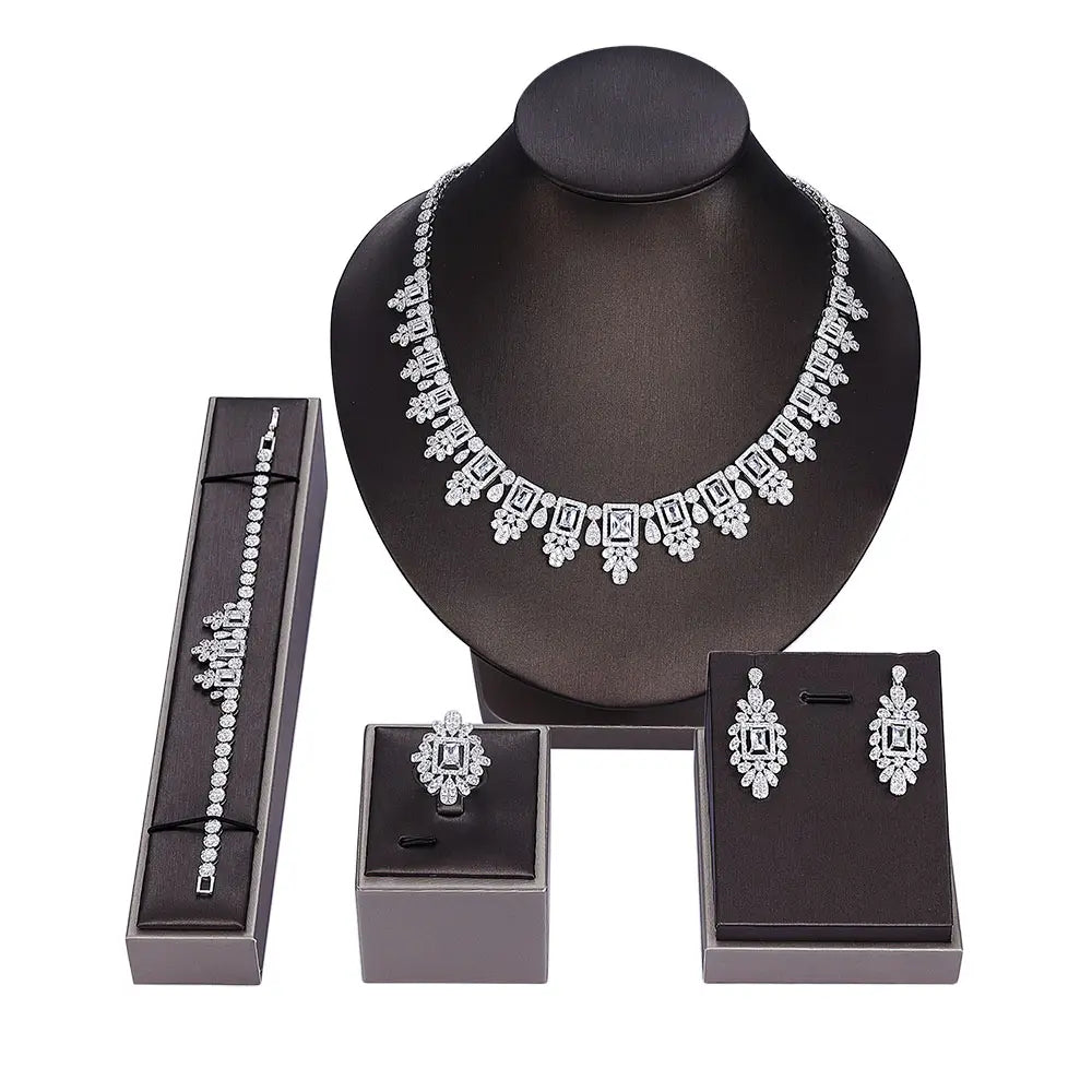 Nigeria  Bridal Zirconia Jewelry Sets