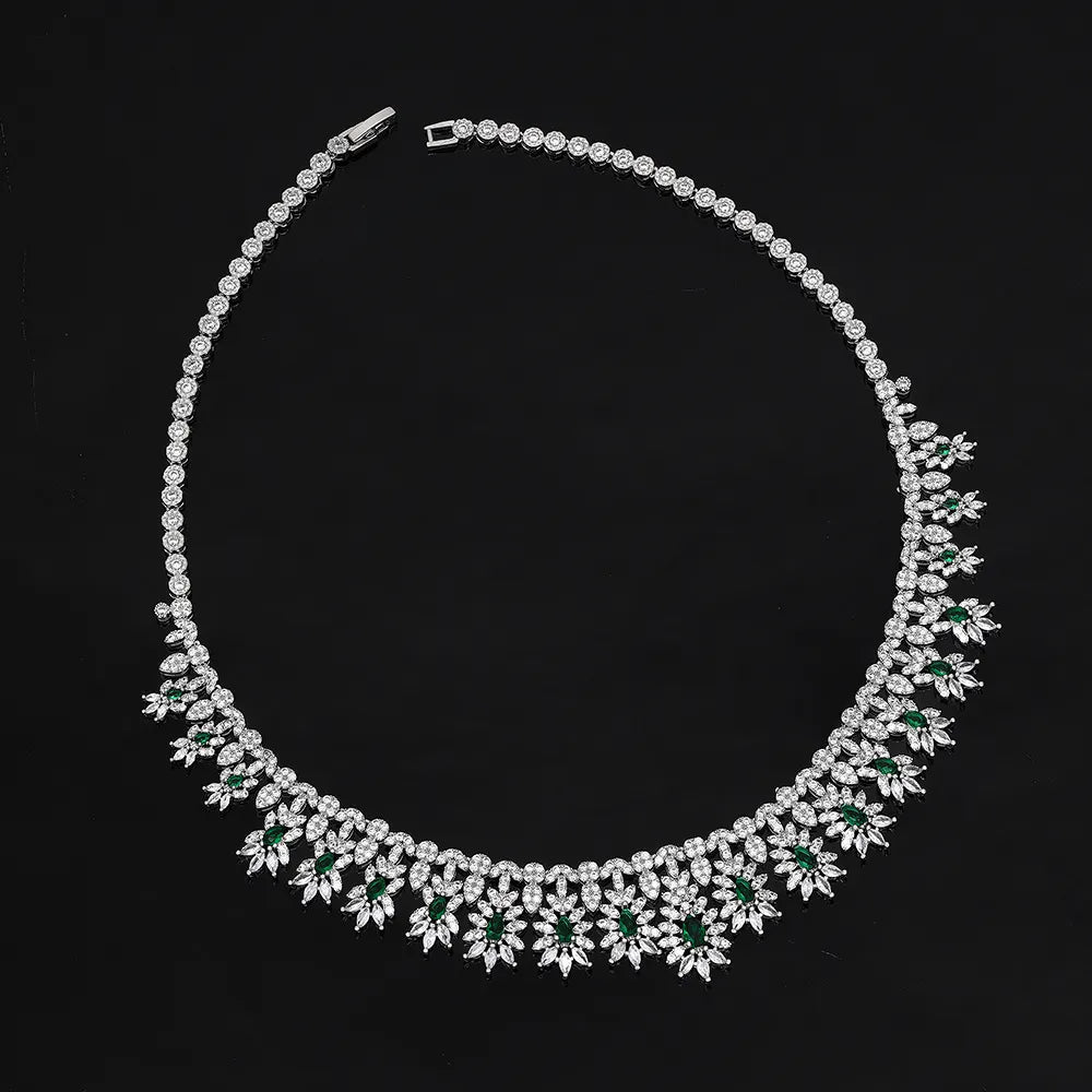 White Cubic Zircon Jewelry Set