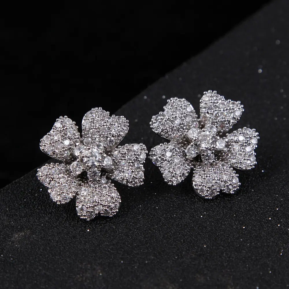 Beautiful Flower Design Jewelry Sets