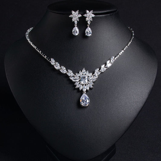 Ice Flower Zircon Jewelry Set