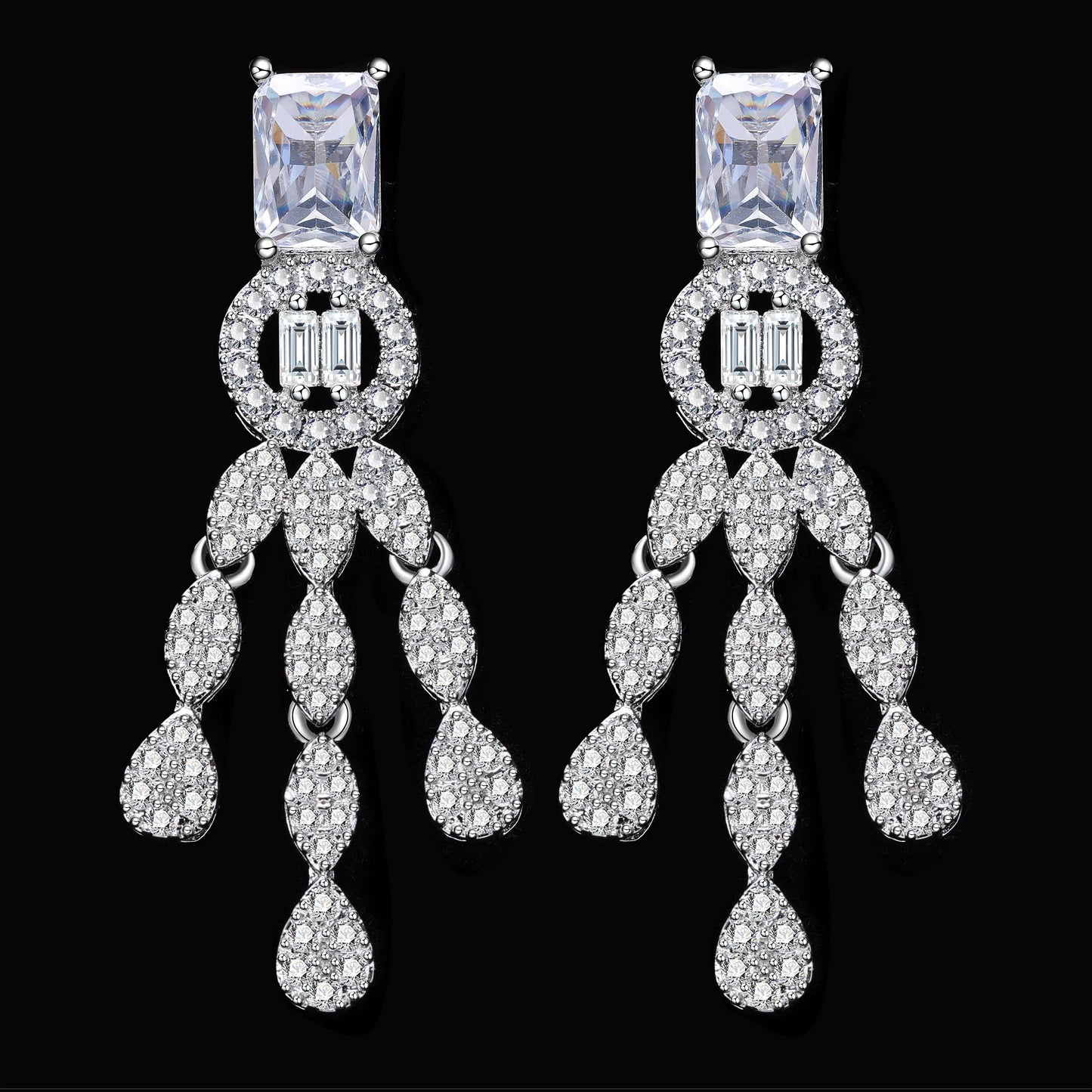 Elegant Zircon Four-Piece Jewelry Set